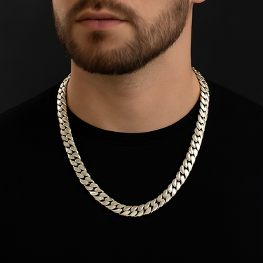 10mm Cuban Link Chain - Premium 950 Sterling Silver